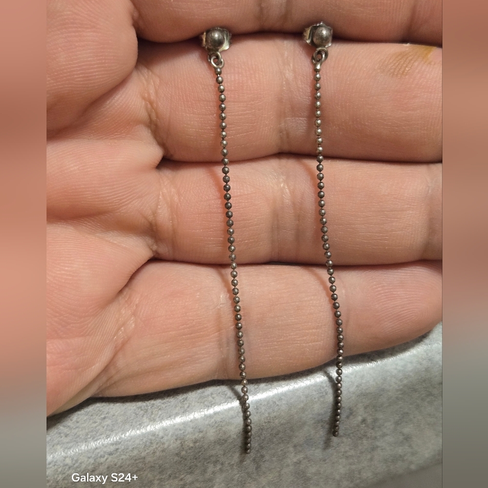 Elegant Sterling 925 Silver Drop Earrings